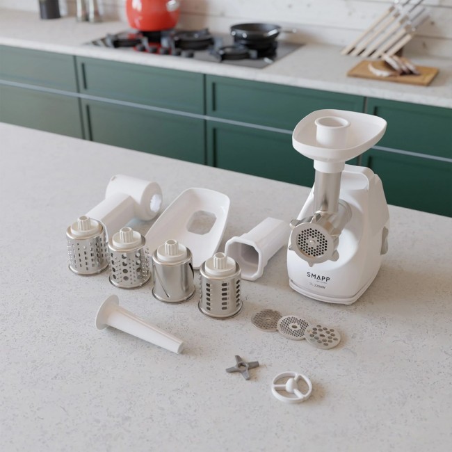 Mincer with shredder SMAPP 490.81 2200 W White Mincer with shredder SMAPP 490.81 2200 W White