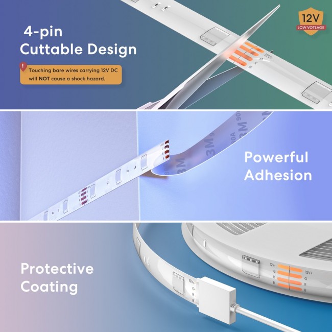 Meross MSL320 strip light Universal strip light 5 mm Meross MSL320 strip light Universal strip light 5 mm