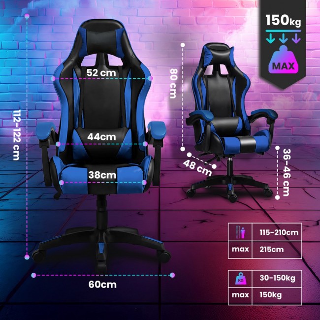 Extralink Gaming | Gaming chair | office chair, swivel, juodas and mlynas, G-523