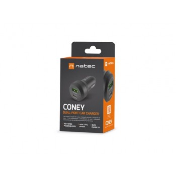 Natec Car charger Coney PD3.0 48W QC3.0