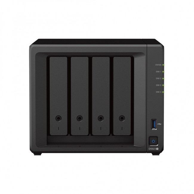 Synology DiskStation DS923+ NAS/storage server Tower Ryzen Embedded R1600 4 GB DDR4L 0 TB DiskStation Manager Black