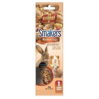 VITAPOL Smakers Weekend style Nutty - treat for rodents and rabbits - 45g