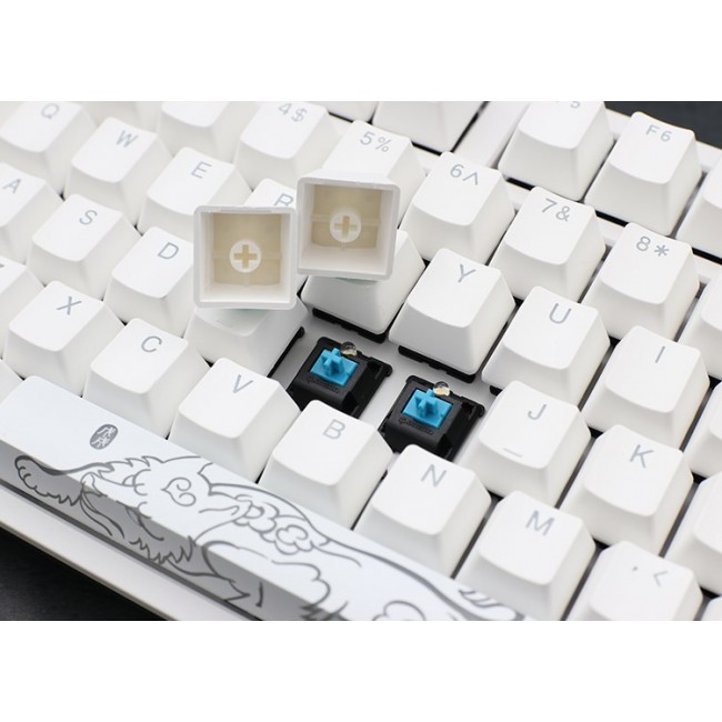 Ducky One 2 White Edition keyboard Universal USB German Ducky One 2 White Edition keyboard Universal USB German