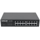 Intellinet 16-Port Gigabit Ethernet Switch, 16-Port RJ45 10/100/1000 Mbps, IEEE 802.3az Energy Efficient Ethernet, Desktop, 19