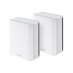 ASUS ZenWiFi BT10 (2pk) Tri-band (2.4 GHz / 5 GHz / 6 GHz) Wi-Fi 7 (802.11be) White 3 Internal ASUS ZenWiFi BT10 (2pk) Tri-band (2.4 GHz / 5 GHz / 6 GHz) Wi-Fi 7 (802.11be) White 3 Internal