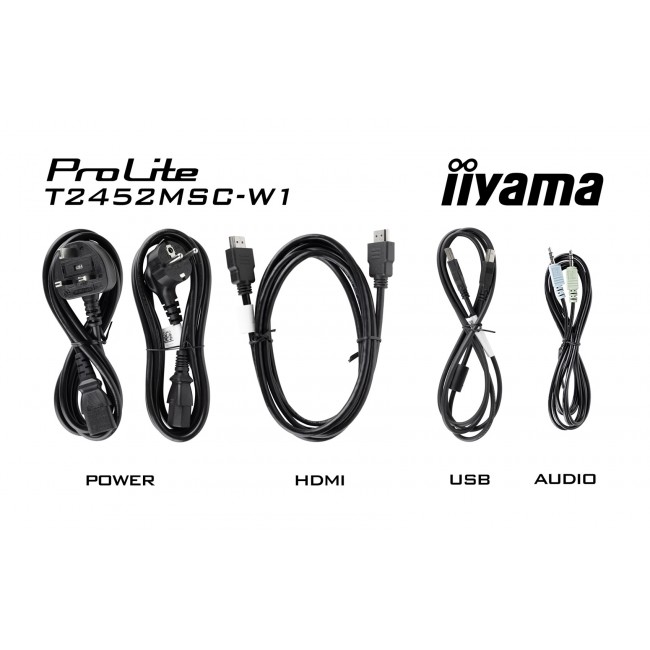 iiyama ProLite 23.8 PCAP 10pt touchscreen monitor featuring IPS panel technology, Edge-to-Edge glass design and anti fingerprint coating iiyama ProLite 23.8 PCAP 10pt touchscreen monitor featuring IPS panel technology, Edge-to-Edge glass design and anti fingerprint coating