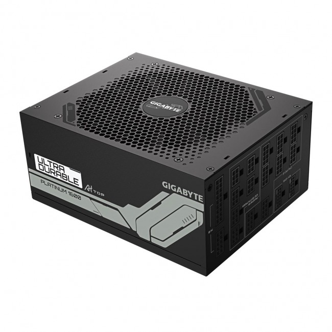 GIGABYTE UD1600PM PG5 AI TOP Power Supply - PCIe 5.0, 80 PLUS Platinum, Fully Modular Design, 120mm Fan, ATX 3.1 compatible, EU Plug GIGABYTE UD1600PM PG5 AI TOP Power Supply - PCIe 5.0, 80 PLUS Platinum, Fully Modular Design, 120mm Fan, ATX 3.1 compatible, EU Plug