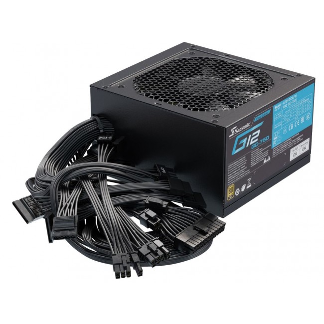 Seasonic G12 GC 80 PLUS Gold Power Supply - 750 Watt, black