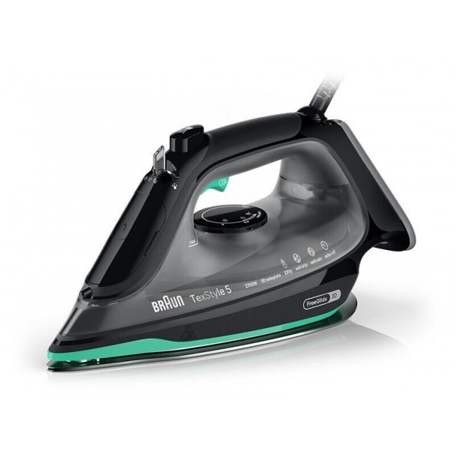 Braun TexStyle 5 SI 5277 GR Steam iron Ceramic soleplate 2700 W Green Braun TexStyle 5 SI 5277 GR Steam iron Ceramic soleplate 2700 W Green
