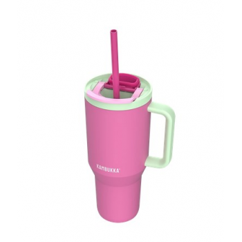 Thermal mug with telescopic straw Kambukka Rio Tumbler 950ml Bubblegum Mint