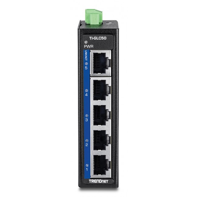 Trendnet TI-GLC50 network switch Unmanaged Gigabit Ethernet (10/100/1000) Black