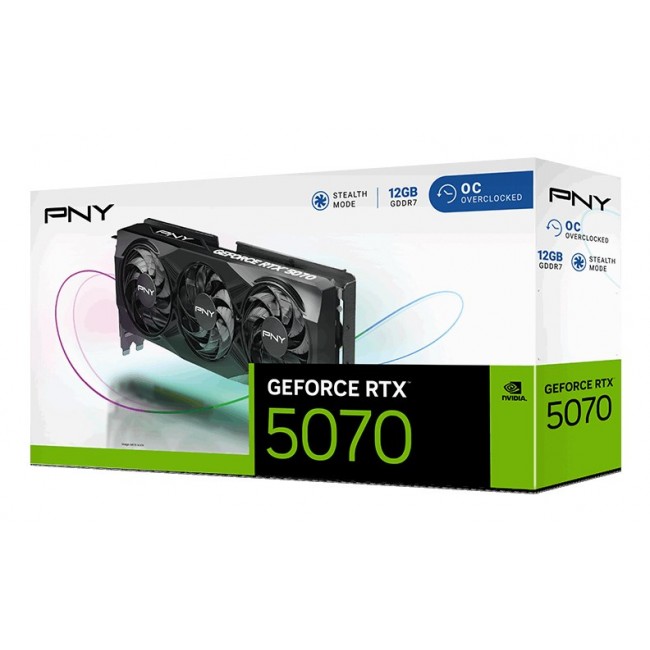 PNY GeForce RTX 5070 OC NVIDIA 12 GB GDDR7 PNY GeForce RTX 5070 OC NVIDIA 12 GB GDDR7