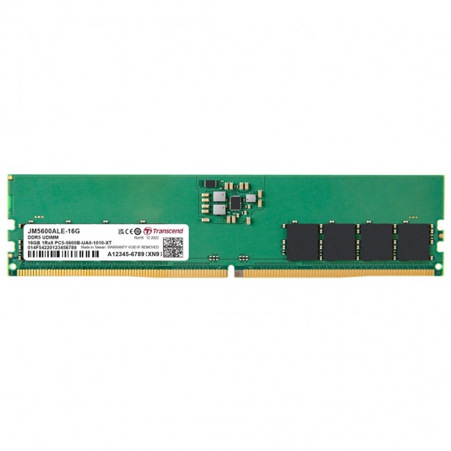 Transcend JetRam JM5600ALE-16G memory module 16 GB 1 x 16 GB DDR5 288-pin DIMM ECC