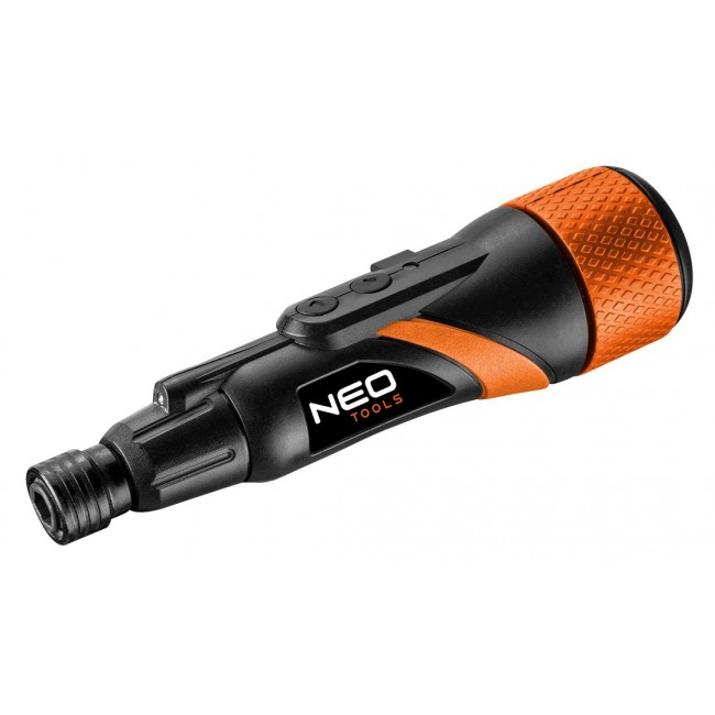 NEO TOOLS cordless screwdriver USB-C 3.6 V, Li-Ion, plastic case + accessories