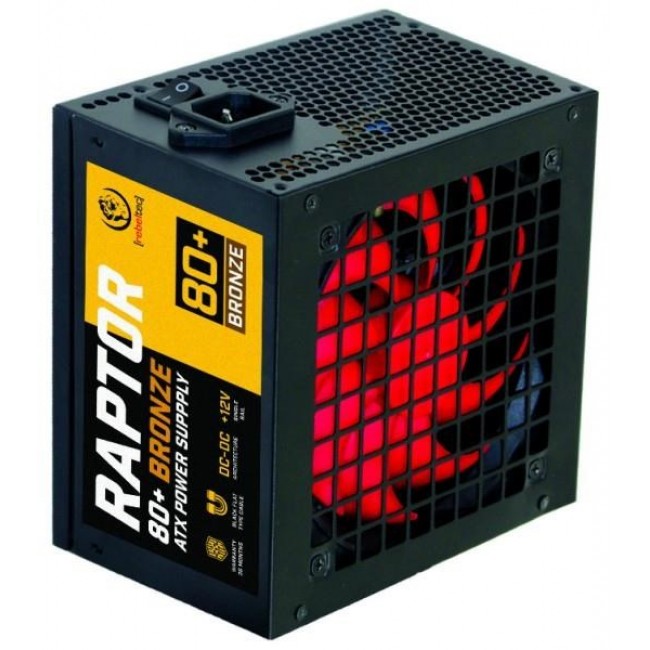 Zasilacz ATX Rebeltec RAPTOR 800W, BRONZE 80+, Single Rail, DC-DC Zasilacz ATX Rebeltec RAPTOR 800W, BRONZE 80+, Single Rail, DC-DC