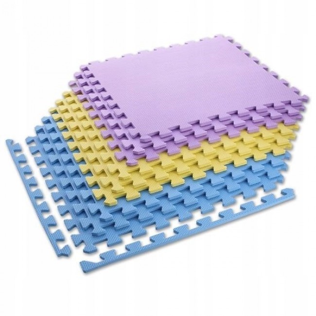 Puzzle mat multipack One Fitness MP10 yellow-blue-purple Puzzle mat multipack One Fitness MP10 yellow-blue-purple