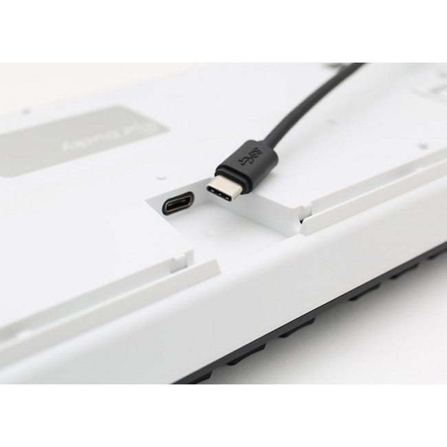 Ducky One 2 White LED keyboard Universal USB German Black, White Ducky One 2 White LED keyboard Universal USB German Black, White