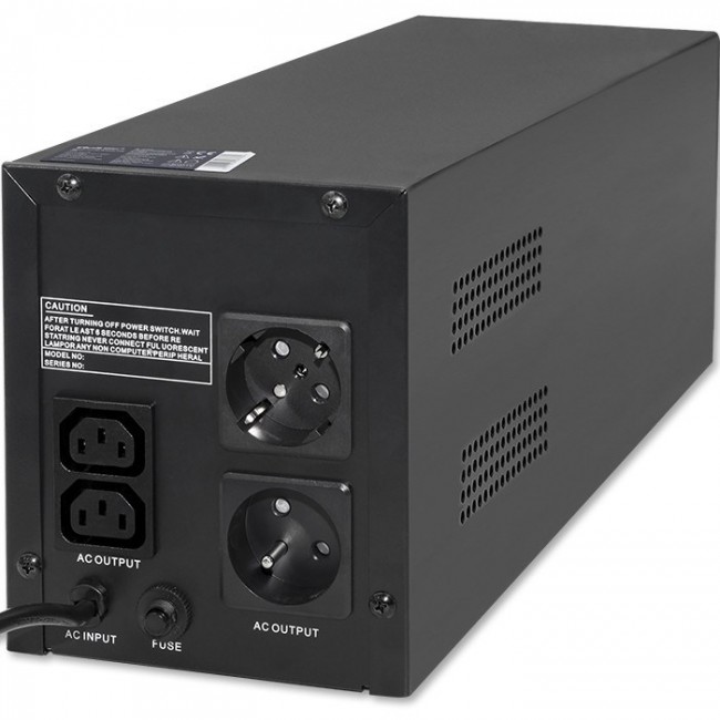 Qoltec 53775 Uninterruptible power supply Line Interactive | Monolith | 1200VA | 720W Qoltec 53775 Uninterruptible power supply Line Interactive | Monolith | 1200VA | 720W