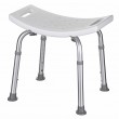 Rectangular shower stool with height adjustment Rectangular shower stool with height adjustment