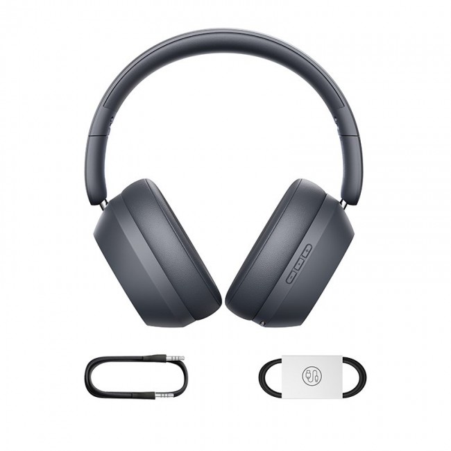 Baseus Bass 35 Max Headphones Wired & Wireless Head-band Music USB Type-C Bluetooth Grey