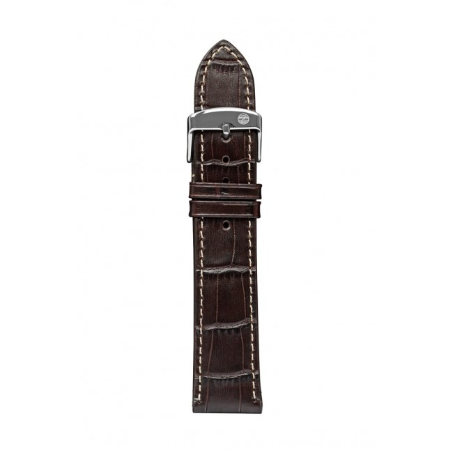 Zeppelin leather strap brown, 20 mm