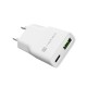 NATEC RIBERA GAN SLIM MAINS CHARGER 1 USB-A + 1 USB-C 20W WHITE NATEC RIBERA GAN SLIM MAINS CHARGER 1 USB-A + 1 USB-C 20W WHITE