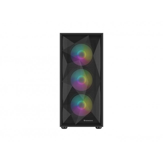 GENESIS DIAXID 605 ARGB MIDI TOWER CASE WITH USB-C WINDOW BLACK