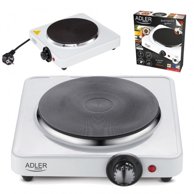 Adler AD 6503 hob White Countertop Sealed plate 1 zone(s) Adler AD 6503 hob White Countertop Sealed plate 1 zone(s)