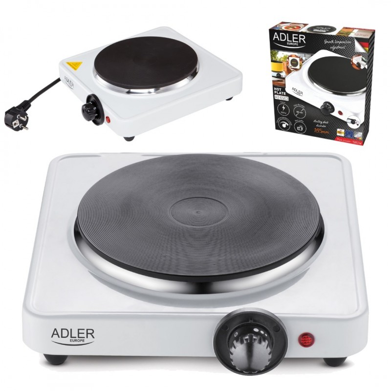 Adler AD 6503 hob White Countertop Sealed plate 1 zone(s) Adler AD 6503 hob White Countertop Sealed plate 1 zone(s)