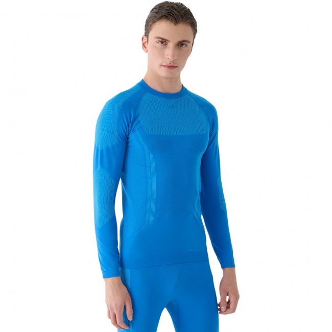 Men's Thermoactive T-Shirt 4F M165 blue 4FWAW24USEAM165 33S S/M Men's Thermoactive T-Shirt 4F M165 blue 4FWAW24USEAM165 33S S/M