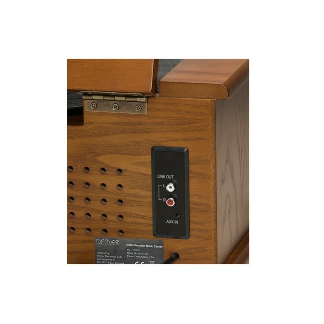 Retro wooden music center Denver MCR-50MK3 with tu Retro wooden music center Denver MCR-50MK3 with tu