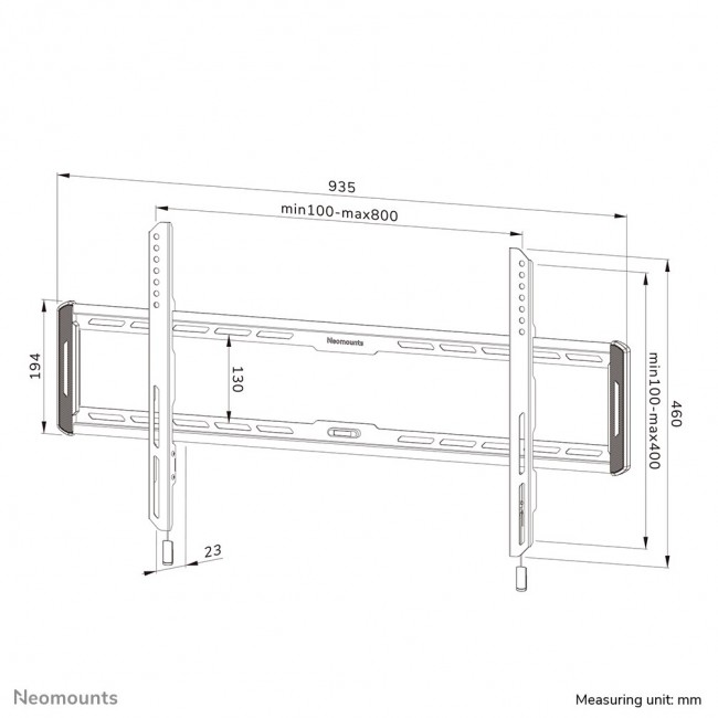Neomounts WL30-550BL18 TV mount wall 43-86
