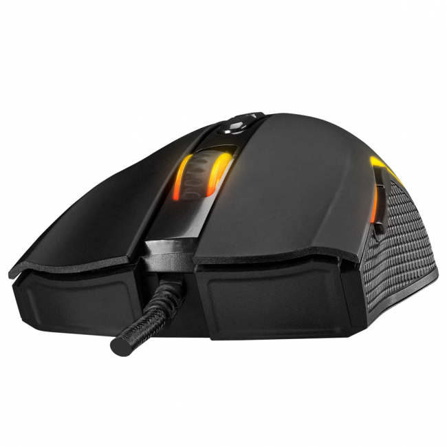 RAMPAGE SMX-R44 V2 MACRO BLACK MOUSE 12800 DPI RGB LED