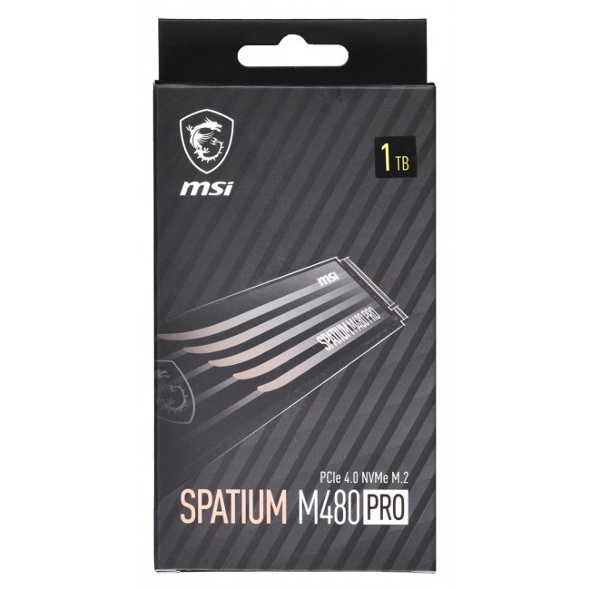 MSI SPATIUM M480 PRO PCIe 4.0 NVMe M.2 1TB PCI Express 4.0 3D NAND