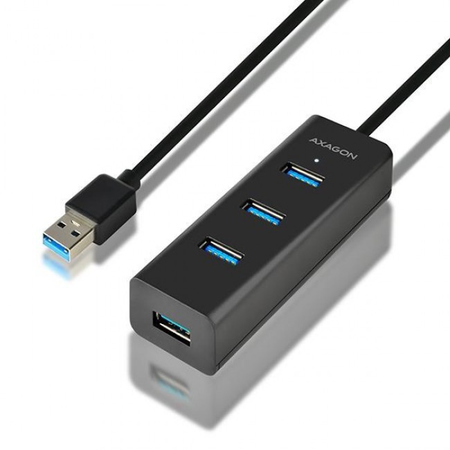 Axagon HUE-S2BL interface hub USB 3.2 Gen 1 (3.1 Gen 1) Type-A 5000 Mbit/s Black Axagon HUE-S2BL interface hub USB 3.2 Gen 1 (3.1 Gen 1) Type-A 5000 Mbit/s Black
