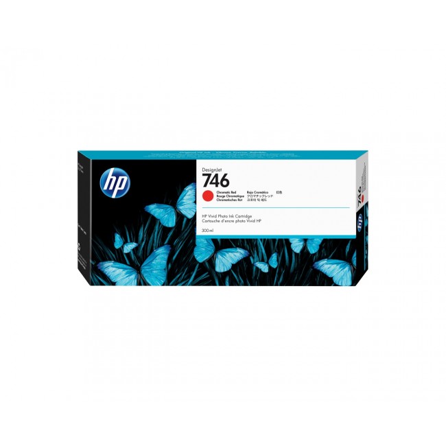 HP 746 300-ml Chromatic Red DesignJet Ink Cartridge HP 746 300-ml Chromatic Red DesignJet Ink Cartridge