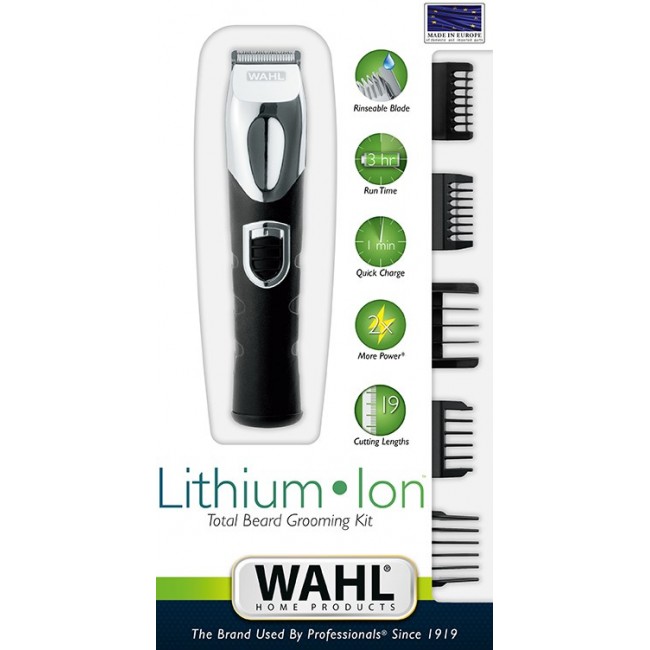 Wahl Lithium Ion Total Black, Metallic