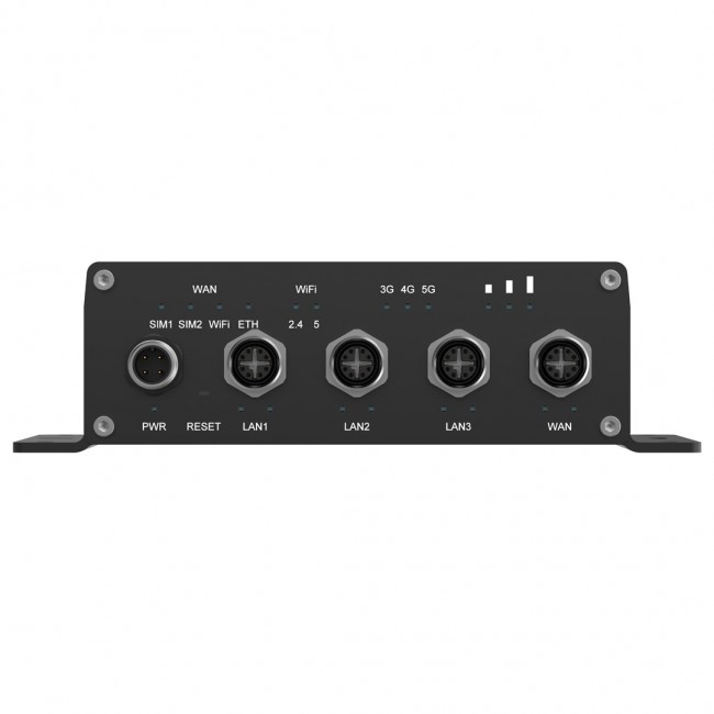 Teltonika ATRM50 5G Router for Transportation, Ultra-High Cellular Speeds, M12 CONNECTORS, DUAL SIM & eSIM, EN 45545-2 and EN 50155, PSU not included wireless router Gigabit Ethernet Dual-band (2.4 GHz / 5 GHz) Black Teltonika ATRM50 5G Router for Transportation, Ultra-High Cellular Speeds, M12 CONNECTORS, DUAL SIM & eSIM, EN 45545-2 and EN 50155, PSU not included wireless router Gigabit Ethernet Dual-band (2.4 GHz / 5 GHz) Black