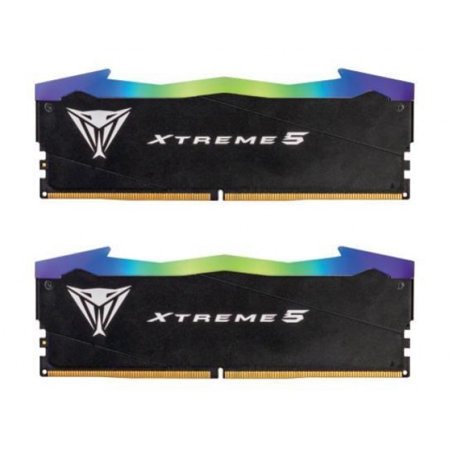 Patriot Memory Viper RGB Xtreme5 memory module 32 GB 2 x 16 GB DDR5 7600 MT/s 288-pin DIMM Patriot Memory Viper RGB Xtreme5 memory module 32 GB 2 x 16 GB DDR5 7600 MT/s 288-pin DIMM