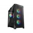 COUGAR Midi Tower Case Duoface Pro ARGB, Black
