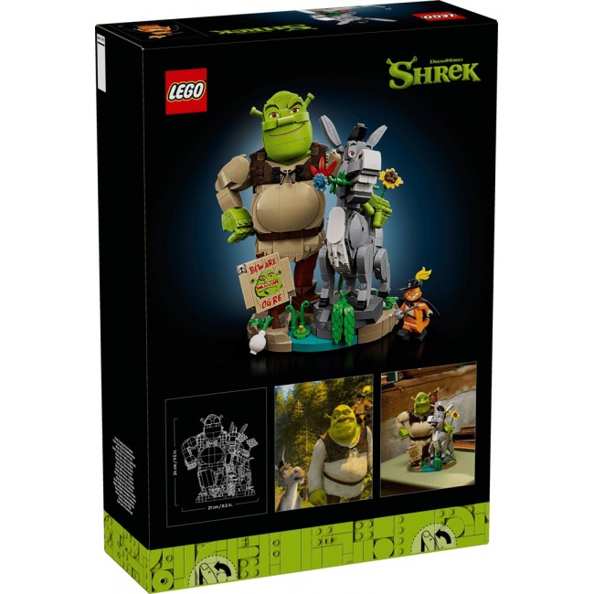 LEGO ICONS 72423 Shrek, Donkey and Puss in Boots
