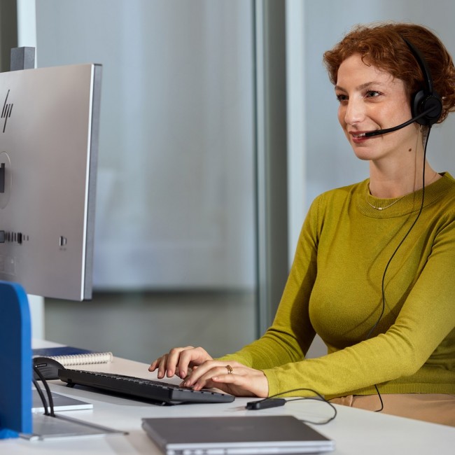 HP Poly Mission 415 Monaural USB Wired Headset