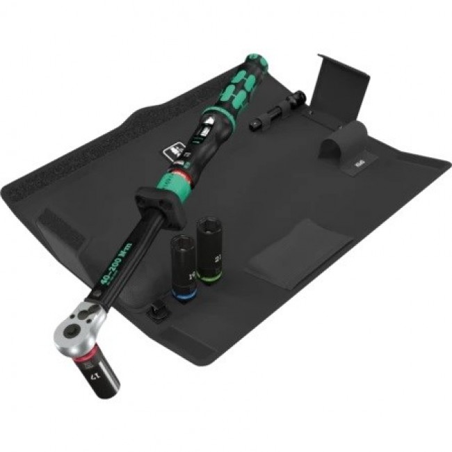 KLUCZ DYNAMOMETRYCZNY CLICK-TORQUE 1/2'' 40-200NM ZESTAW 6CZ