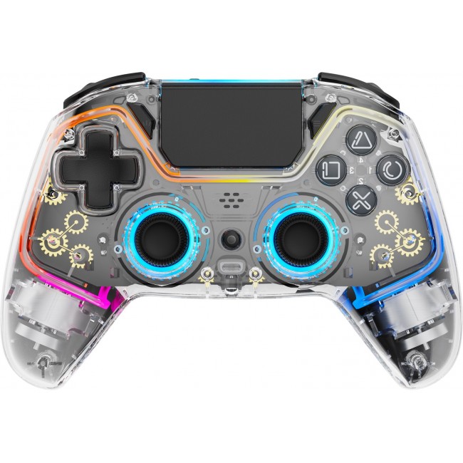 Deltaco Gaming GAM-169-T Gaming Controller Transparent Bluetooth/USB Gamepad Android, Nintendo Switch, PC, PlayStation 4, iOS Deltaco Gaming GAM-169-T Gaming Controller Transparent Bluetooth/USB Gamepad Android, Nintendo Switch, PC, PlayStation 4, iOS