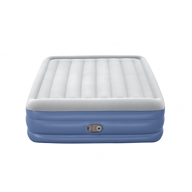 Bestway Tritech Air Mattress Queen with Built-in AC Pump and Antimicrobial Coating 2.03 m x 1.52 m x 46 cm