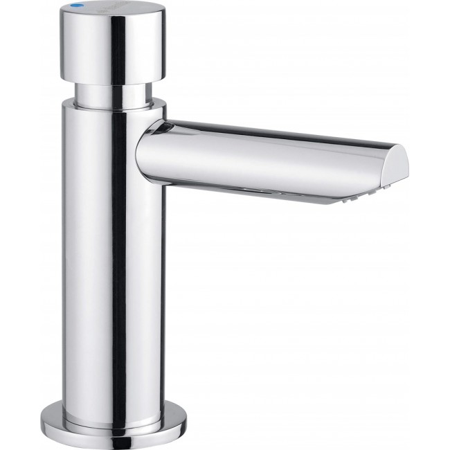 Timed washbasin mixer