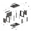 Lanberg WF03-5304-10B rack cabinet 4U Wall mounted rack Black