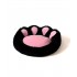 GO GIFT Dog and cat bed XL - black-pink - 75x75 cm