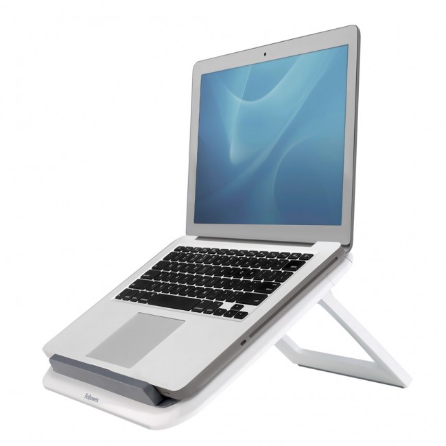 Fellowes Laptop Stand for Desk - I-Spire Quick Lift Adjustable Laptop Stand for the Home and Office - Portable Laptop Stand with 7 Height Adjustments - Max Monitor Size 17 Fellowes Laptop Stand for Desk - I-Spire Quick Lift Adjustable Laptop Stand for the Home and Office - Portable Laptop Stand with 7 Height Adjustments - Max Monitor Size 17