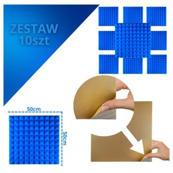 DNA AM2 BL acoustic panel set of 10 pcs. Blue